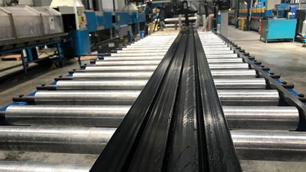 A manufacturing production line that produces parts for automotive and aerospace industries
