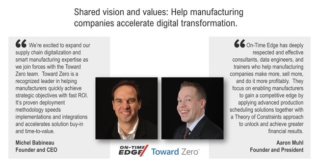 Image illustrating On Time Edge's commitment to shared vision and values for achieving digital transformation.