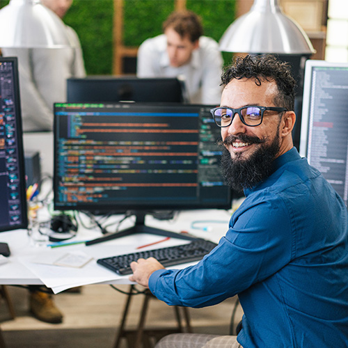 A systems engineer working at On Time Edge to deploy supply chain solutions.