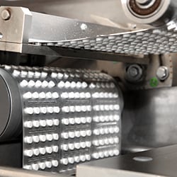 Photograph of pharmaceutical production line.
